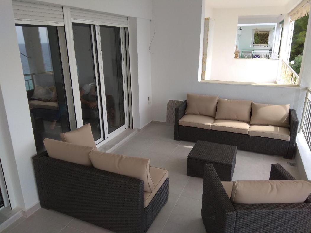 Vila By The Sea With Great View Siviri Exteriér fotografie