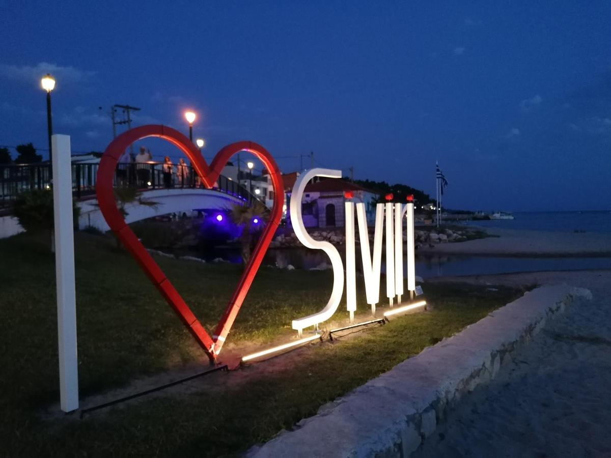 Vila By The Sea With Great View Siviri Exteriér fotografie